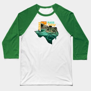 Texas bass fishing Baseball T-Shirt